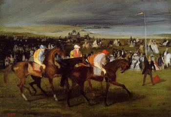 Edgar Degas : At the Races: the Start